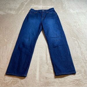 LOFT Straight Leg Blue Denim Jeans Classic Minimalist Women Everyday FA23